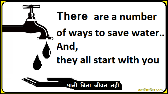 Save the water essay in hindi