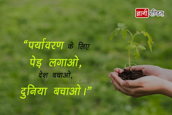 Slogan on Save Environment