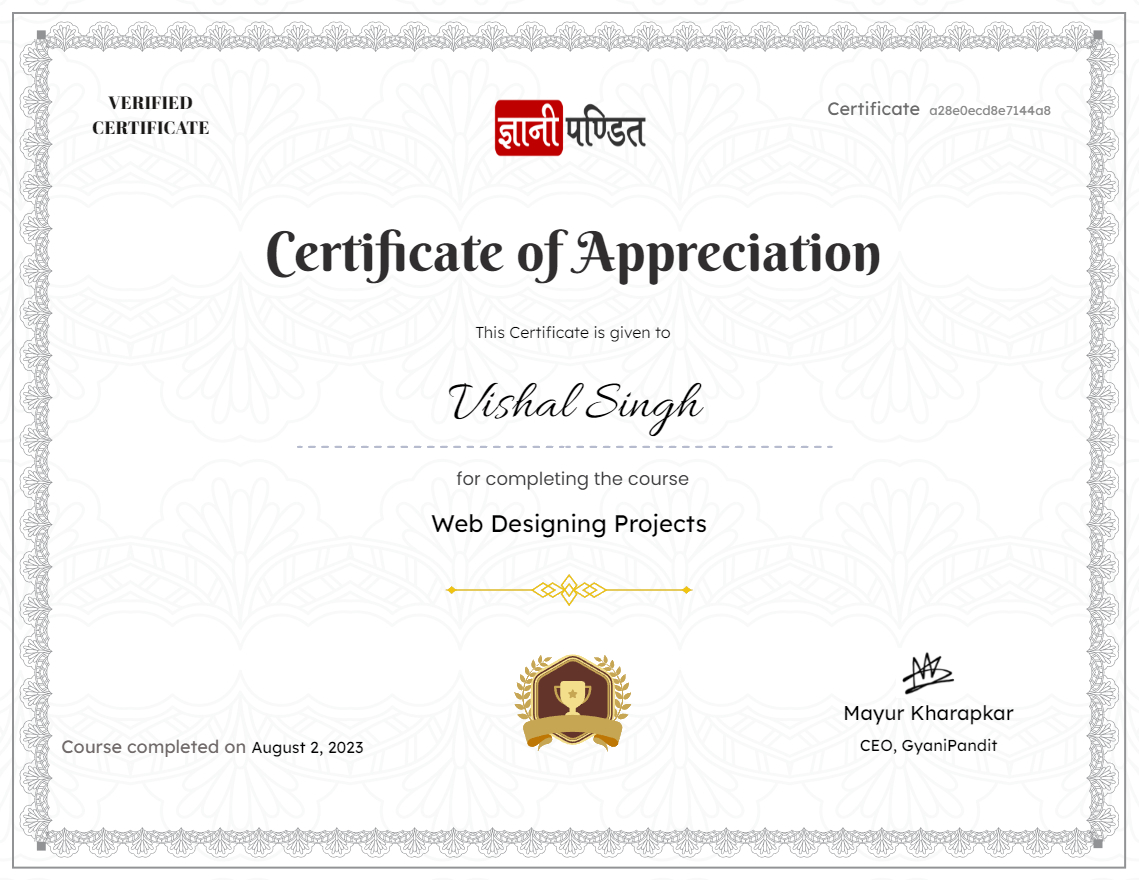 Web Designing Projects