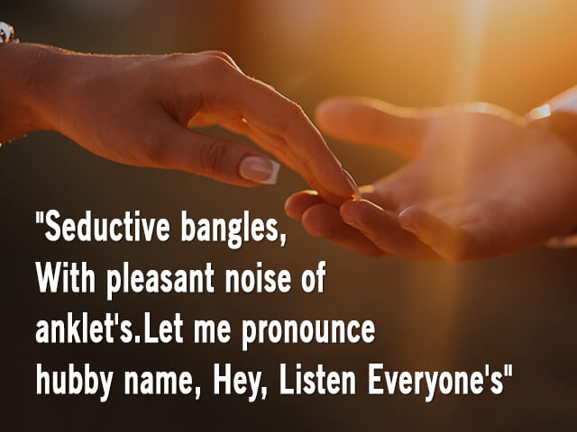 50+ English Ukhane For Bride & Groom [Male or Female]