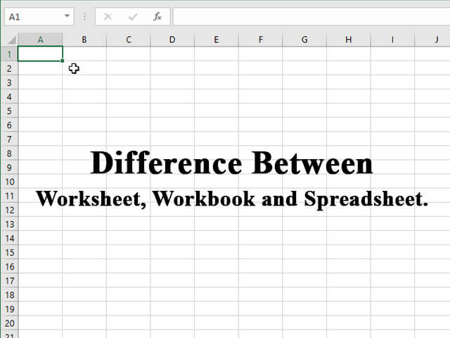 meaning of worksheet in spreadsheet