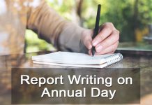 report writing on school sports day