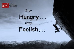 Stay Hungry Stay Foolish