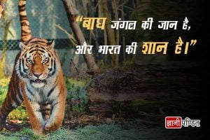 Slogan on Save Tiger in Hindi