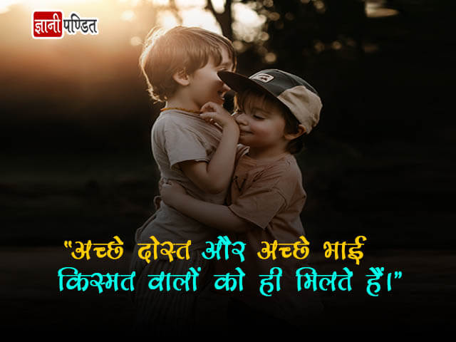 Brothers Day Quotes in Hindi