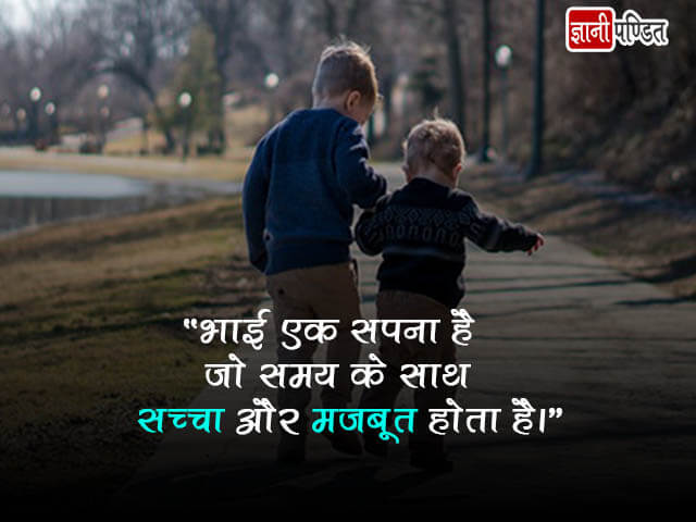 Happy Brother Day Quotes in Hindi