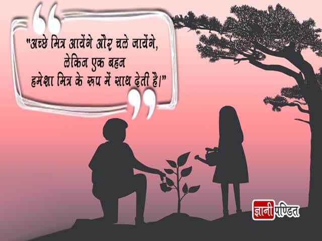 Quotes on Sister in Hindi