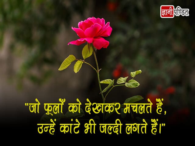 Hindi Quotes on Flowers
