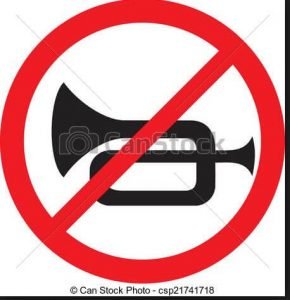 No Horn Sign