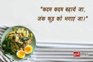 Healthy Food Quotes in Hindi