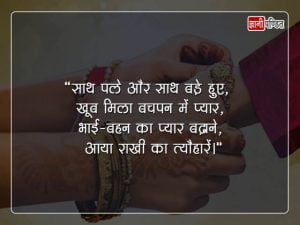 Best Wishes for Raksha Bandhan in Hindi