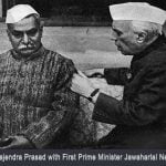Rajendra Prasad with First Prime Minister Jawaharlal Nehru-83cd6f30