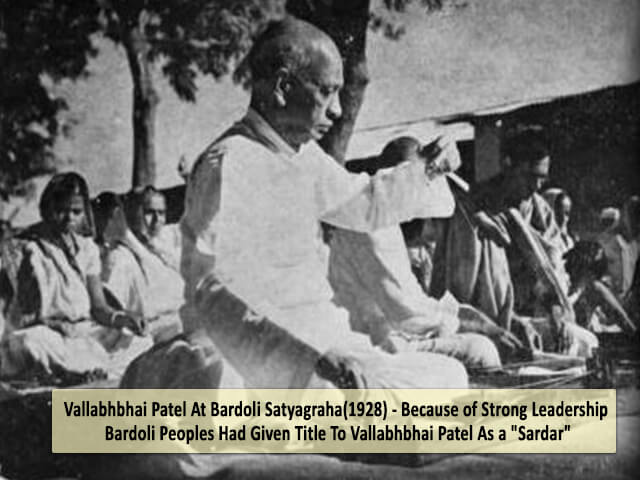 Title of Sardar to Vallabhbhai Patel